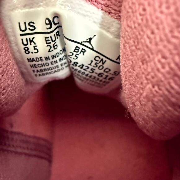 Nike Air Jordan 1 Toddler High Top Sneakers Valentine's Day Athletic Shoes 9C - Picture 8 of 8